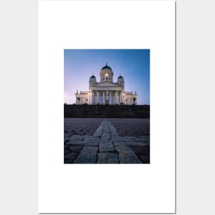 Helsinki Cathedral Evening Posters and Art